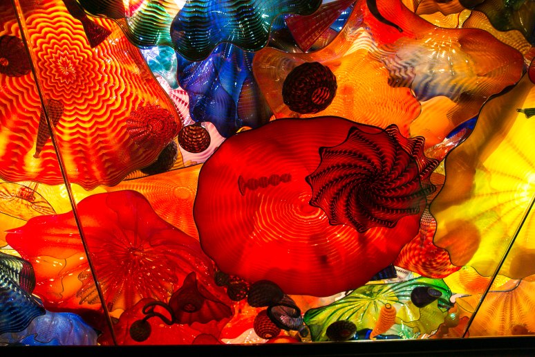 Chihuly glass display